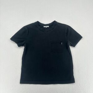 Vans Black Pocket T-Shirt Embroidered Back Logo‎ Small